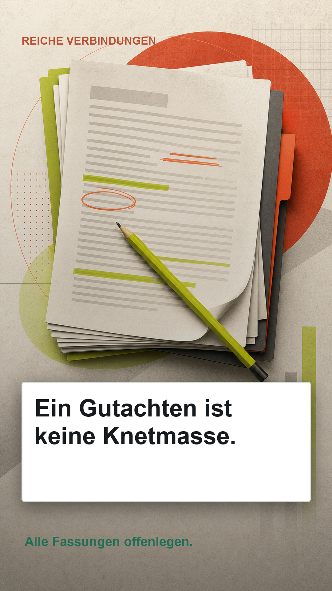 Überarbeitetes Story-Motiv Gutachten